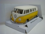  Volkswagen Classical Bus 1962 Yellow Pull Back Kinsmart Box 